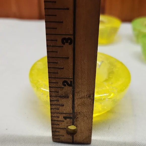 Glass Tea Light Set Vibrant Colors - Picture 4 of 7